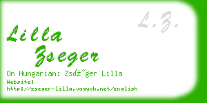 lilla zseger business card